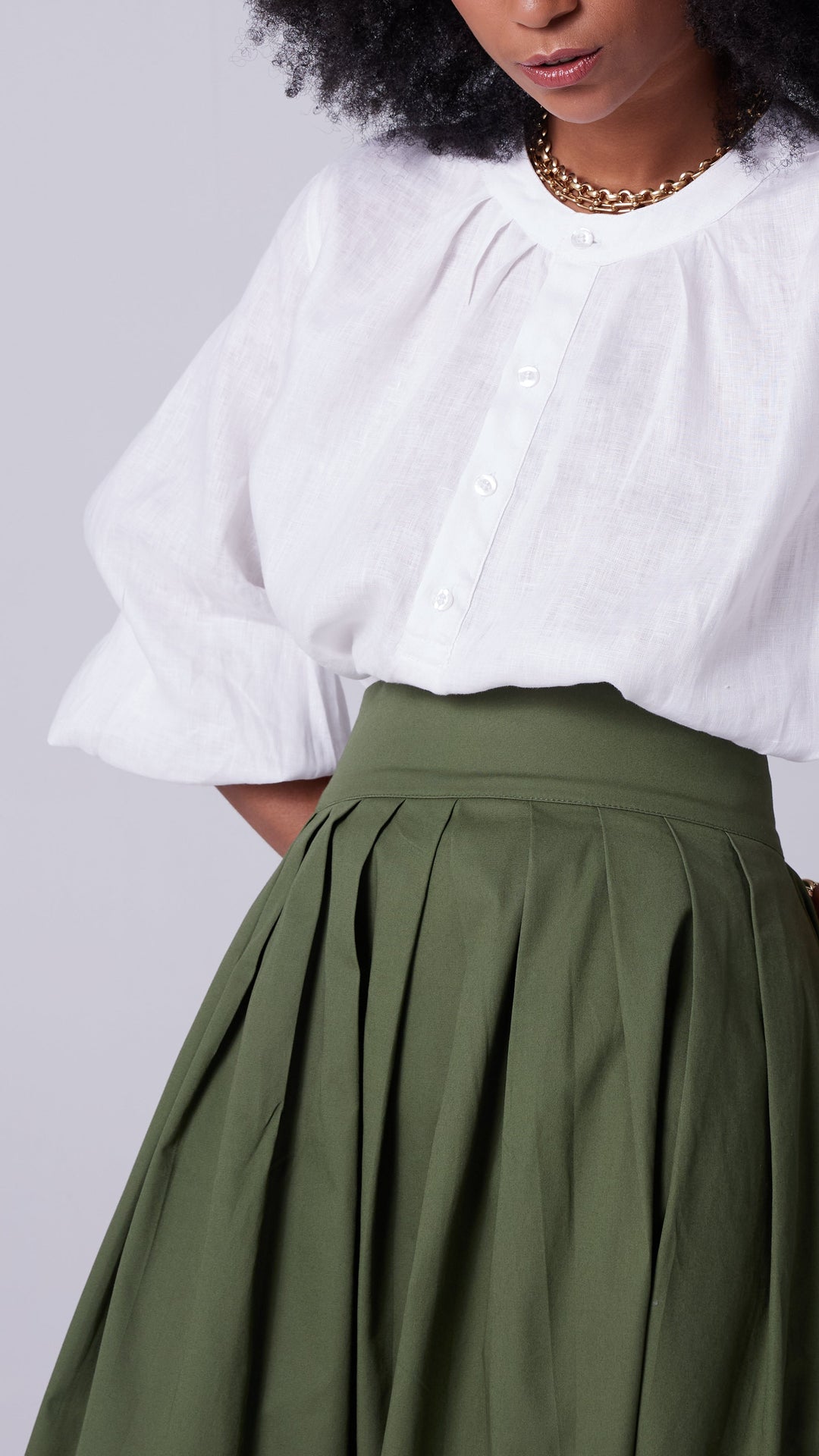 Bata Quitéria Linho Branco