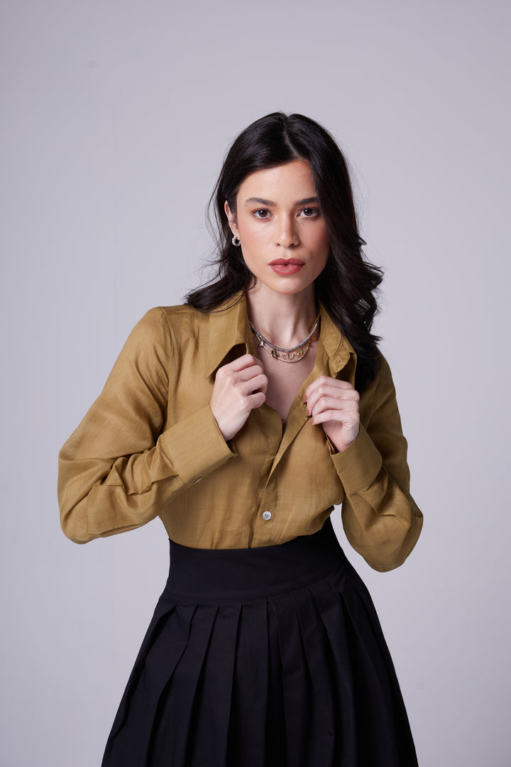 Camisa Quitéria Rami Dourado