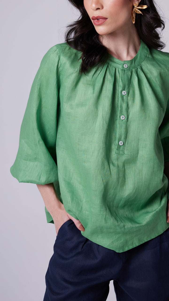 Bata Quitéria Linho Verde