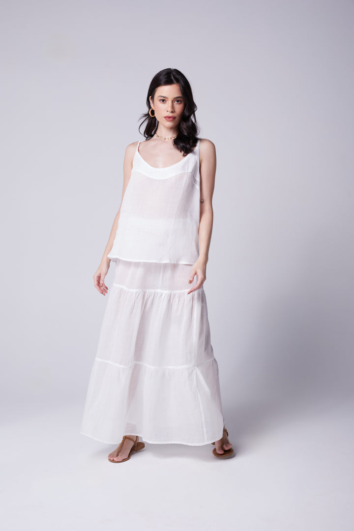 Saia Afrodity Rami Branco