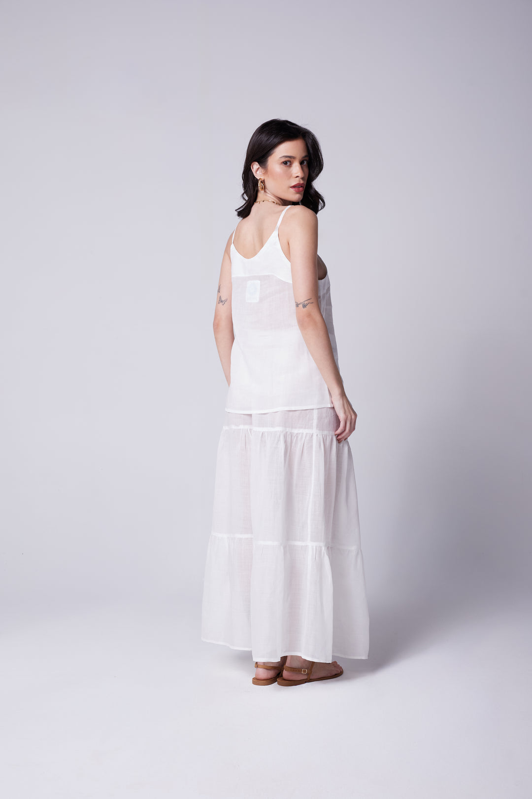 Saia Afrodity Rami Branco