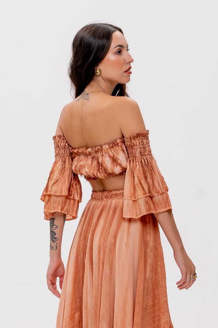 Saia Mullet Bohoo Avelã