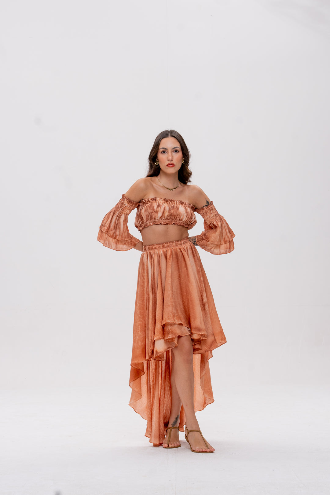 Saia Mullet Bohoo Avelã