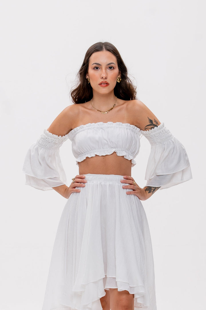 Cropped Bohoo Branco