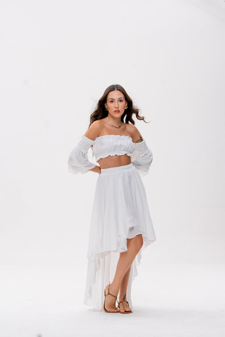 Cropped Bohoo Branco