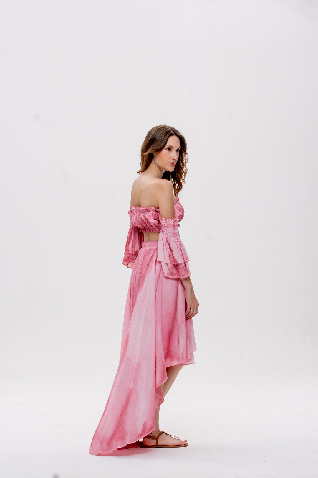 Saia Mullet Bohoo Rosa Velho