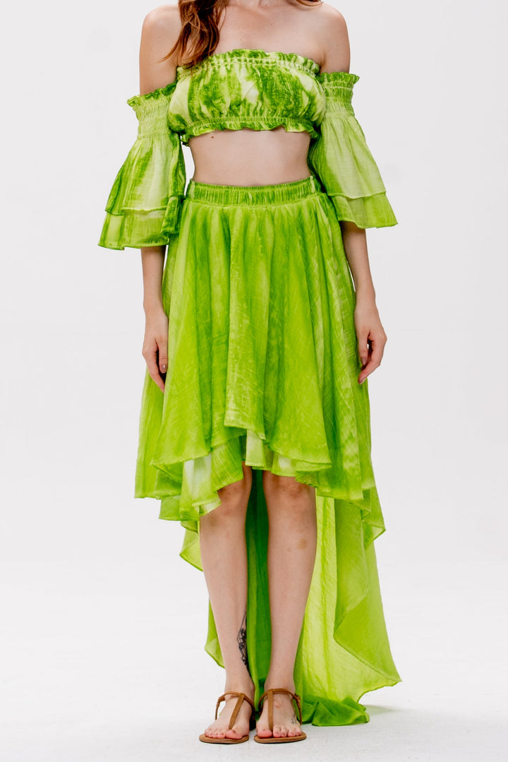 Saia Mullet Bohoo Verde