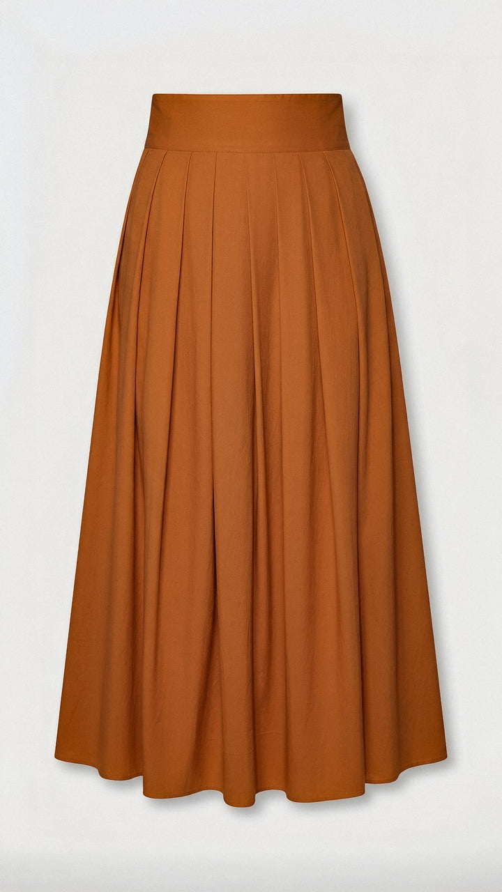 Saia Quitéria Sarja Caramelo