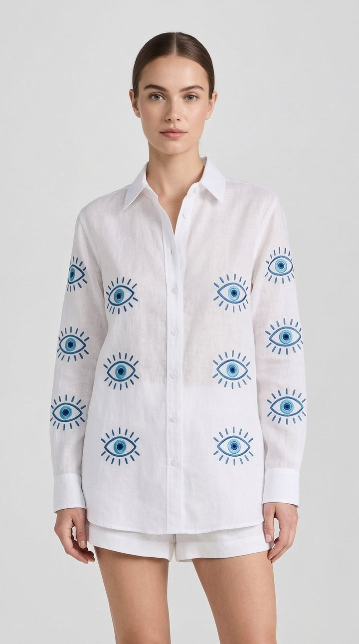 White and Blue Protection Shirt