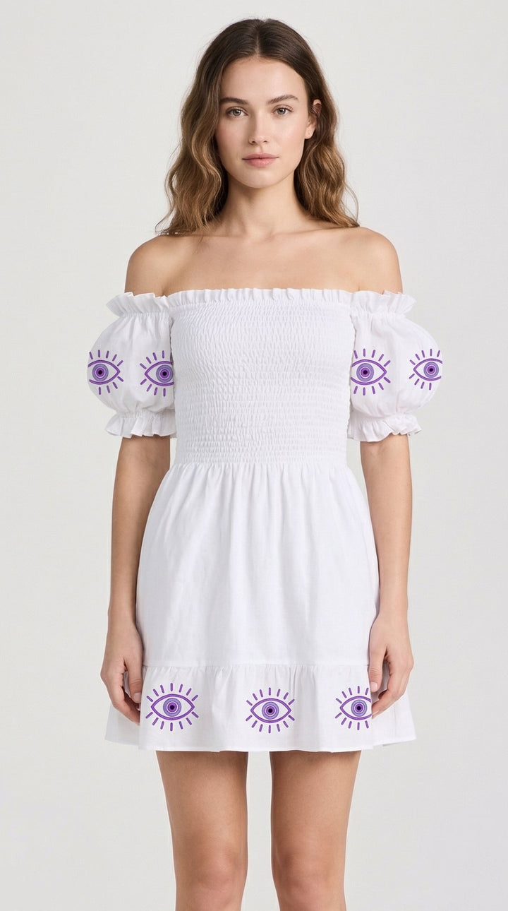 White Protective Micro Dress