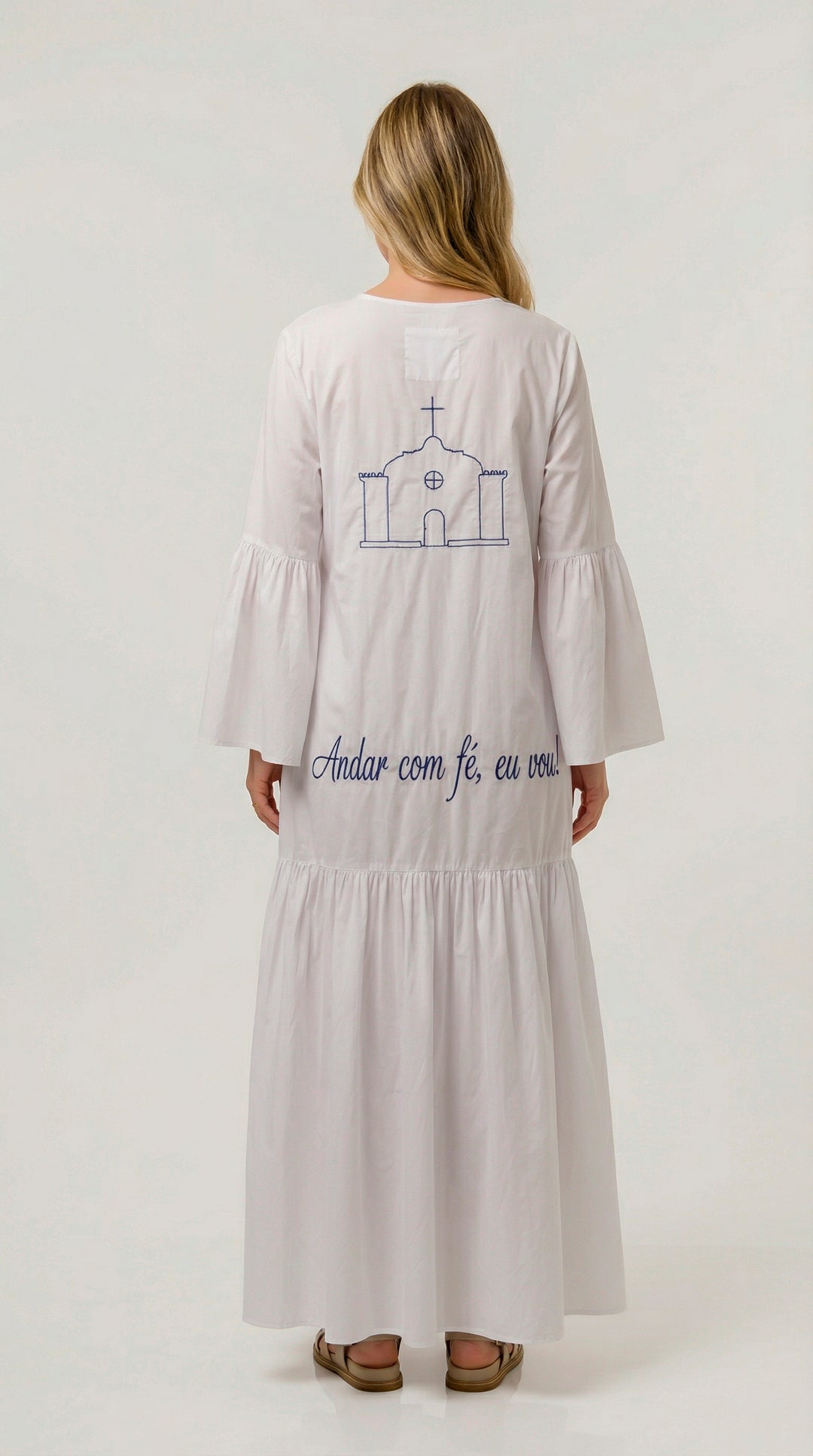 White and Blue Protection Kimono