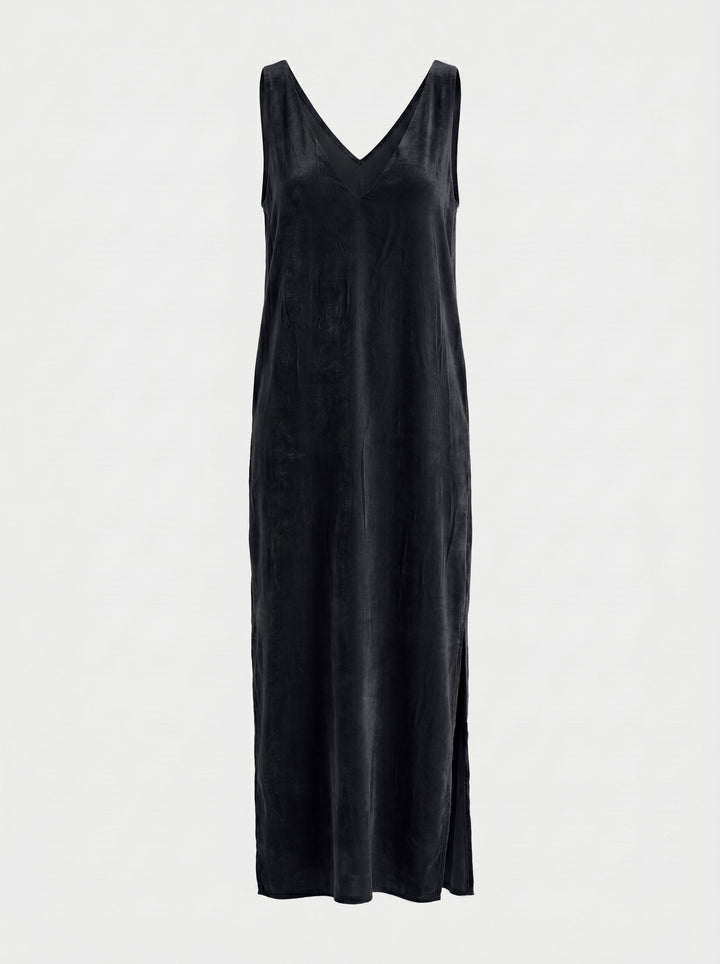 Vestido Regata Antonella Veludo Preto