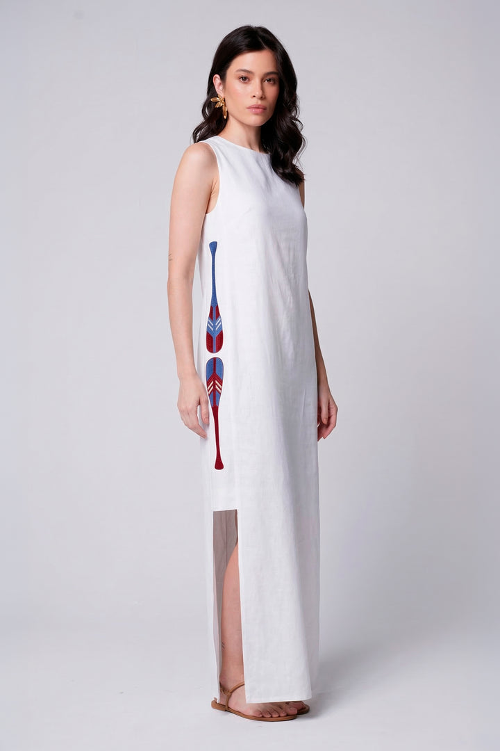 Vestido Remo Cotidiano Branco