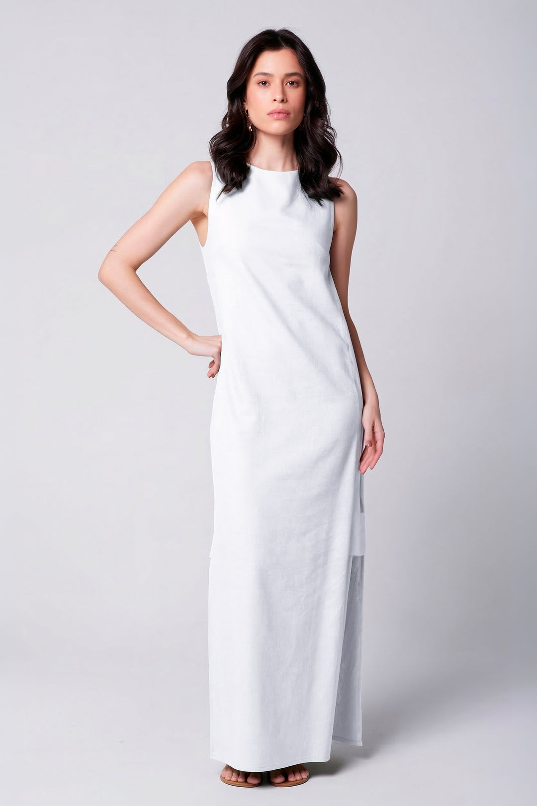 Vestido Remo Cotidiano Branco