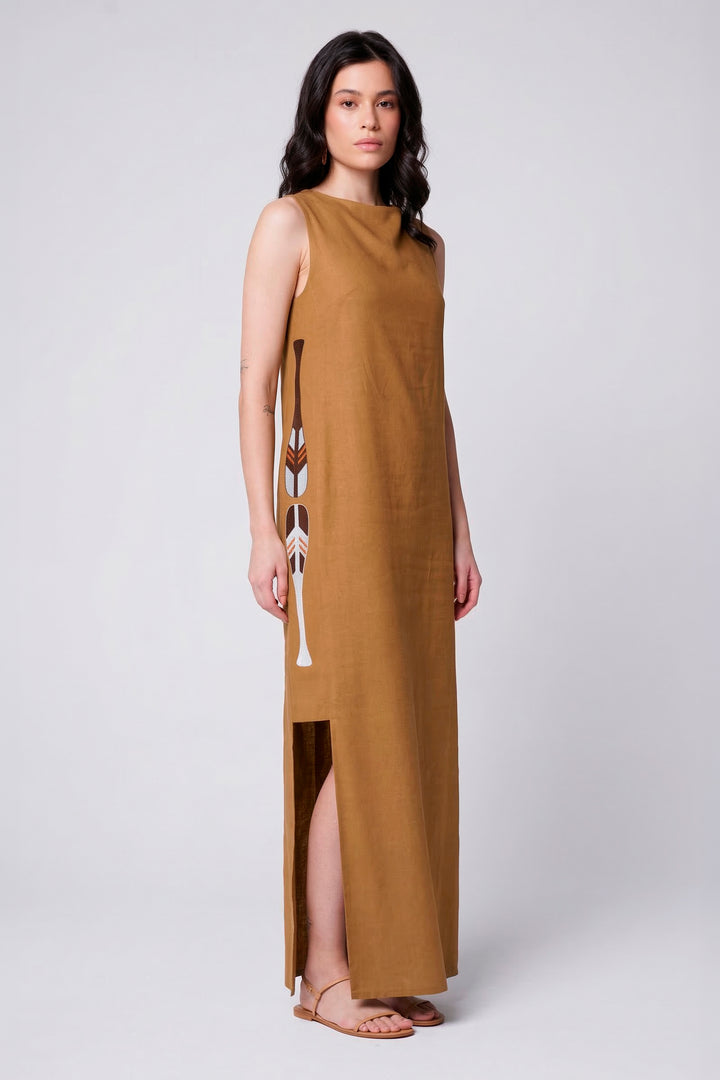 Vestido Remo Cotidiano Caramelo