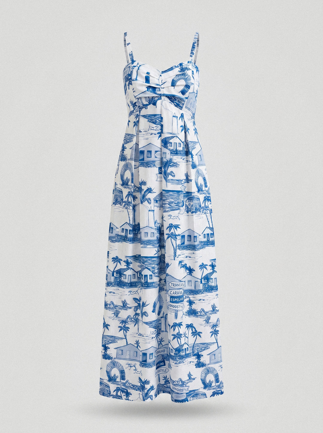 Vestido Trancoso Azul Caribe