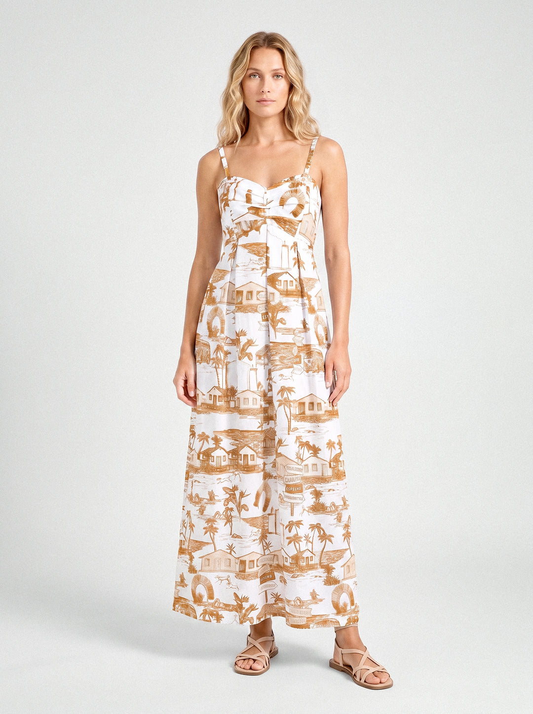 Vestido Trancoso Ocre