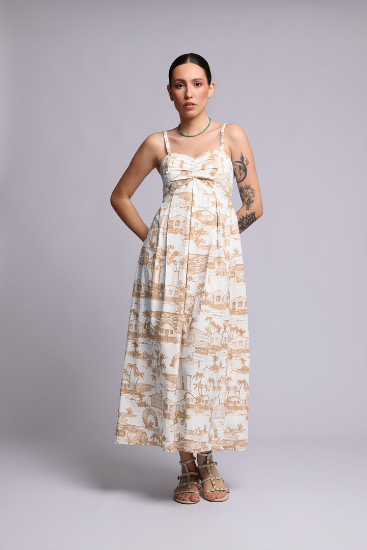 Vestido Trancoso Ocre