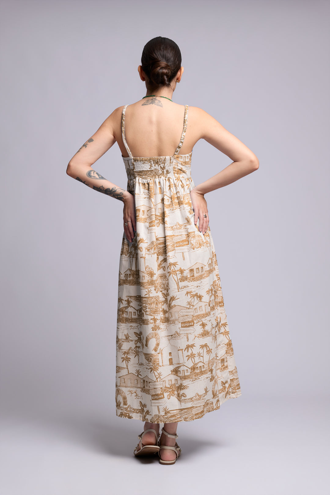 Vestido Trancoso Ocre