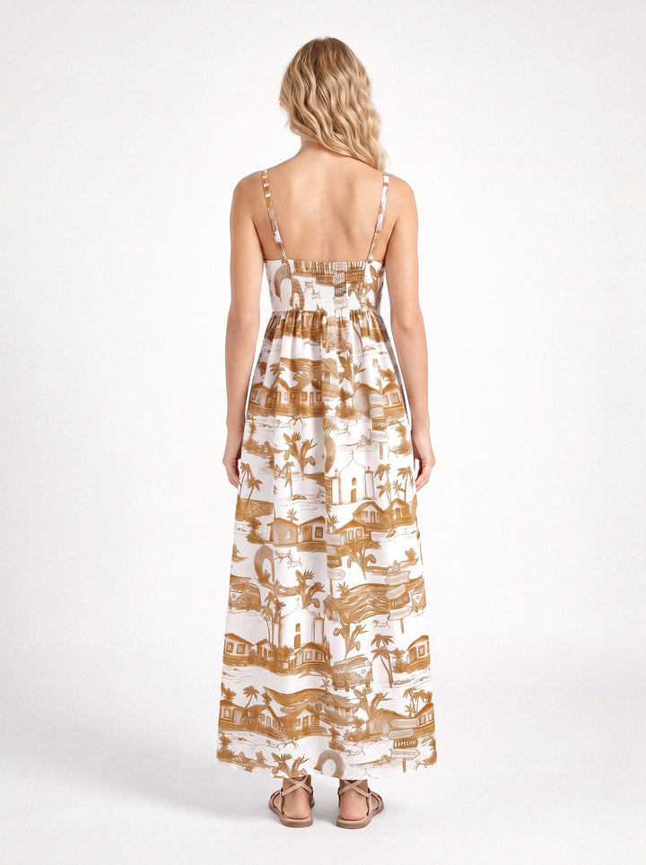 Vestido Trancoso Ocre