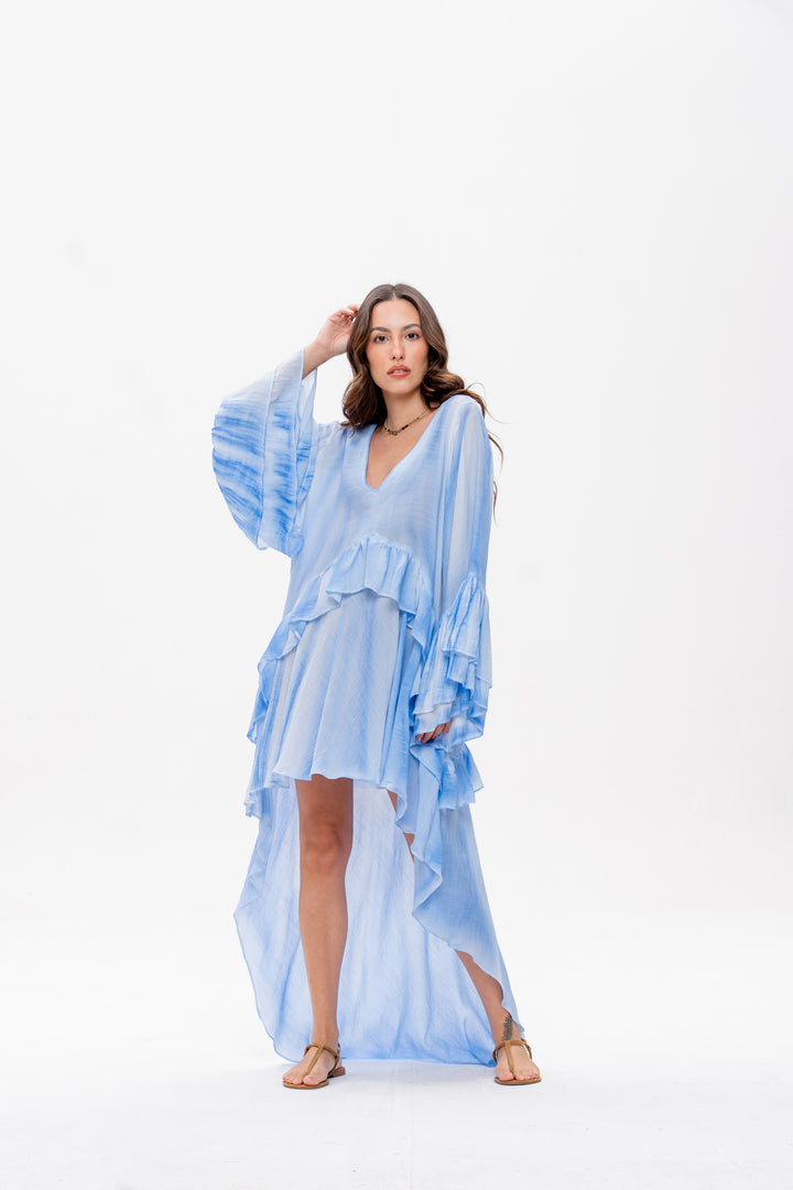 Vestido Mullet Bohoo Azul Caribe