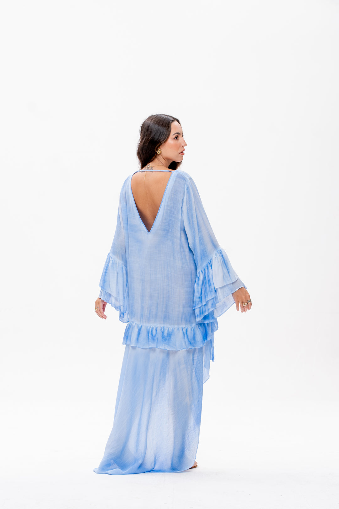 Vestido Mullet Bohoo Azul Caribe
