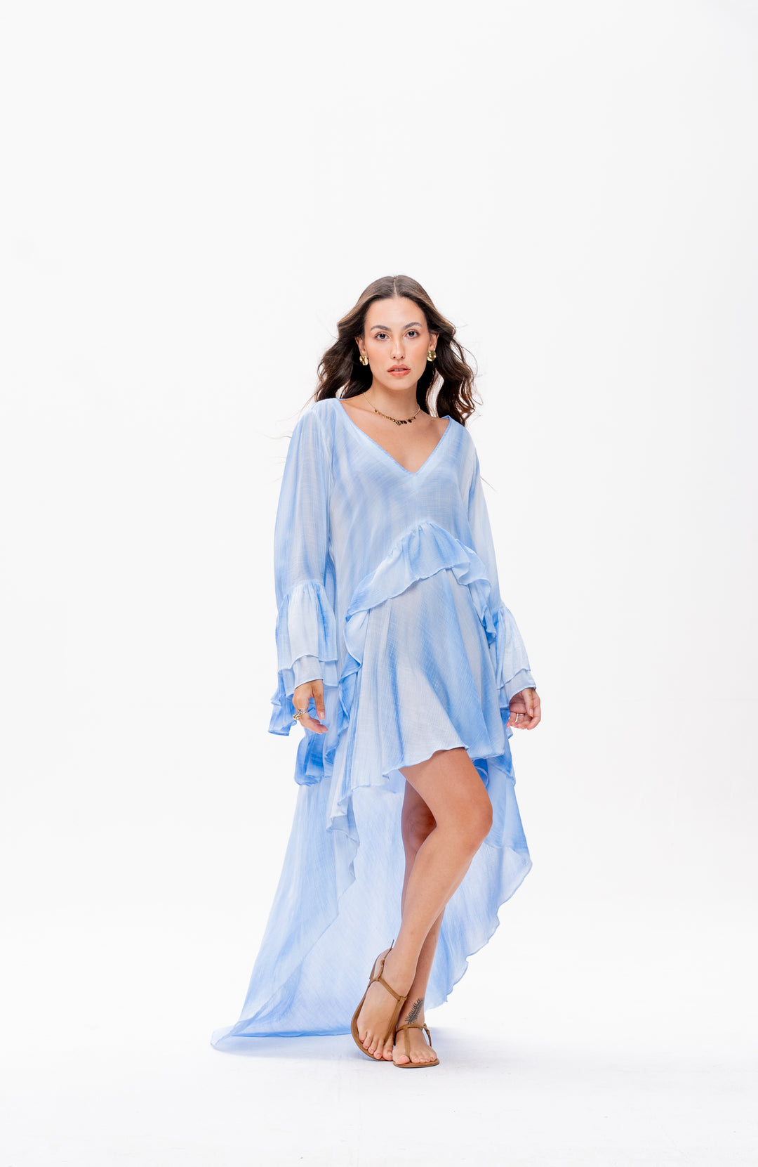 Vestido Mullet Bohoo Azul Caribe