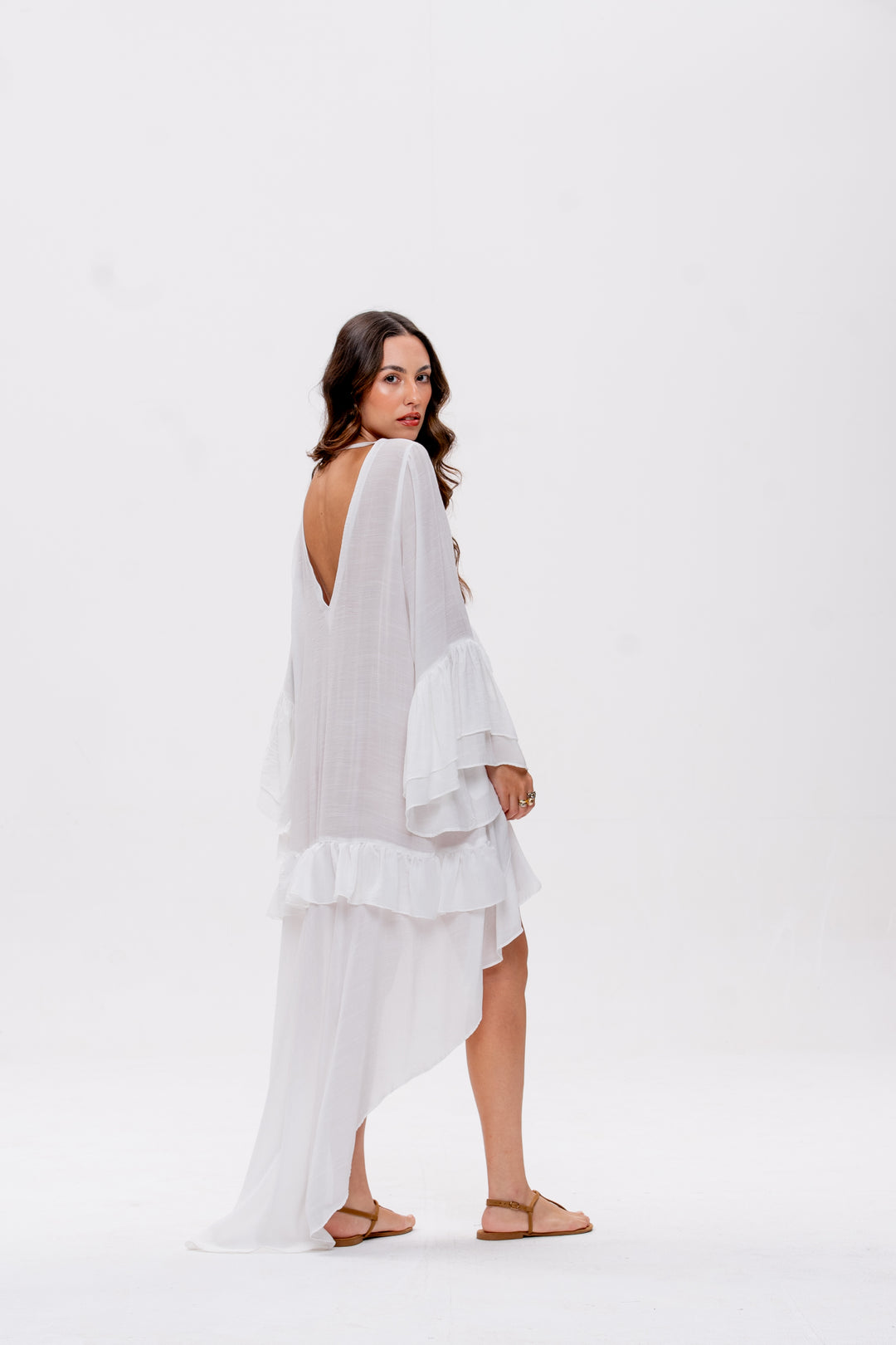 Vestido Mullet Bohoo Branco