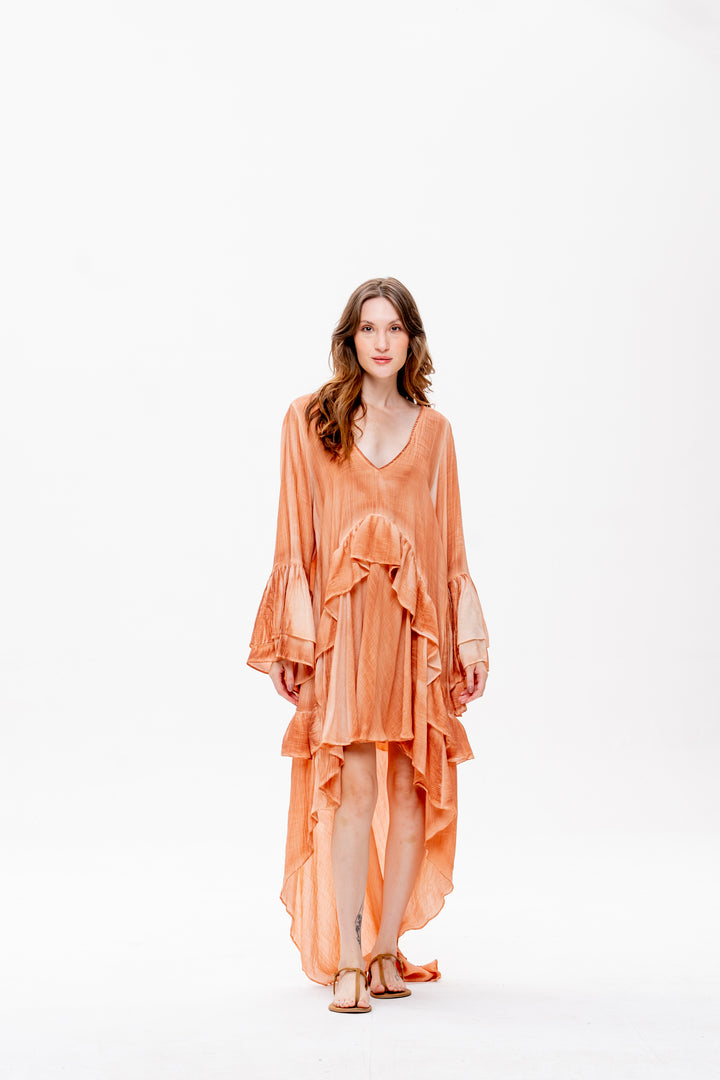 Vestido Mullet Bohoo Avelã