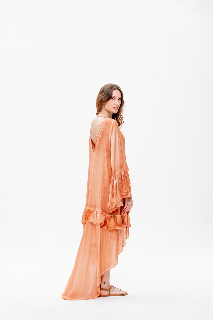 Vestido Mullet Bohoo Avelã