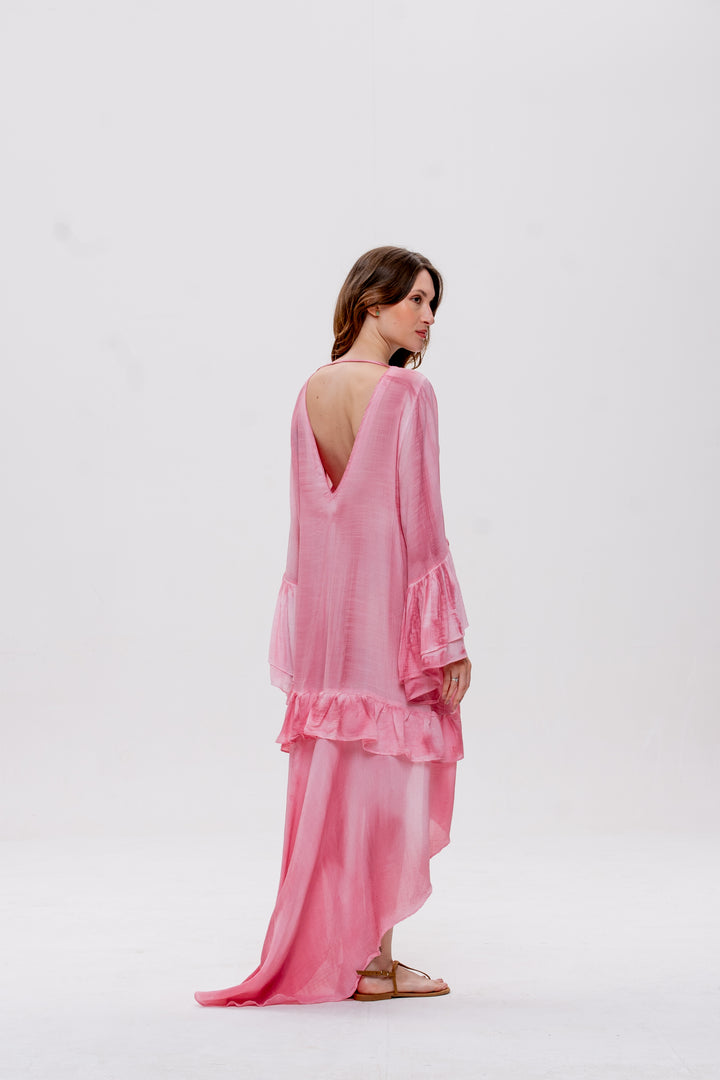 Vestido Mullet Bohoo Rosa Velho