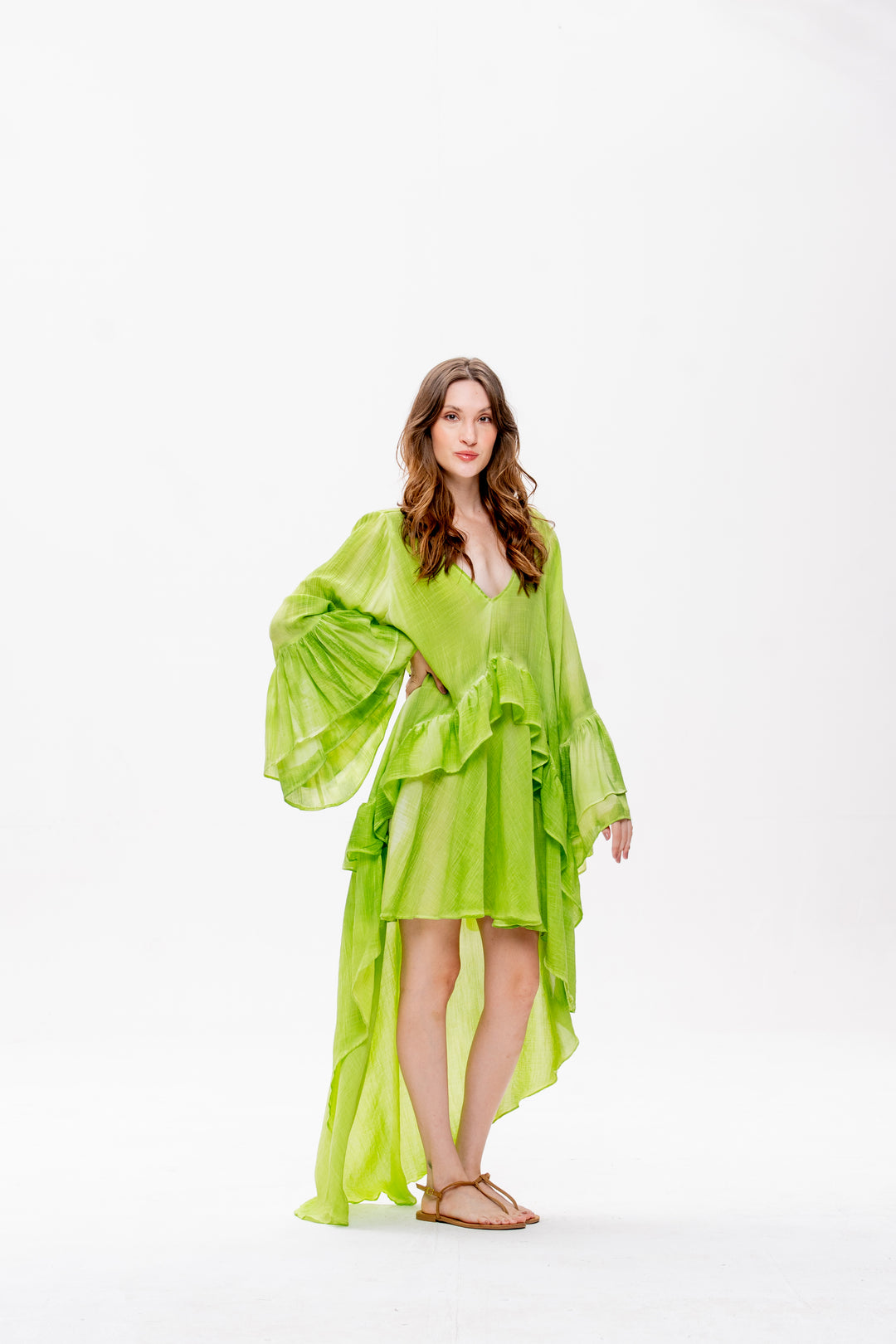 Vestido Mullet Bohoo Verde