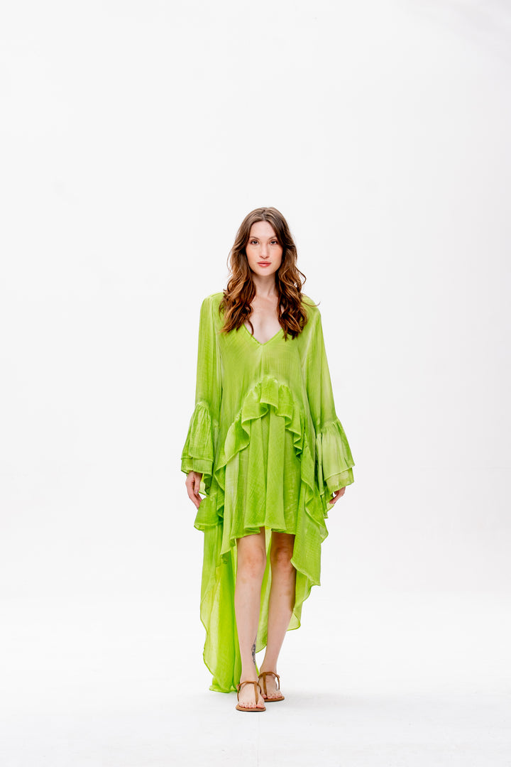 Vestido Mullet Bohoo Verde