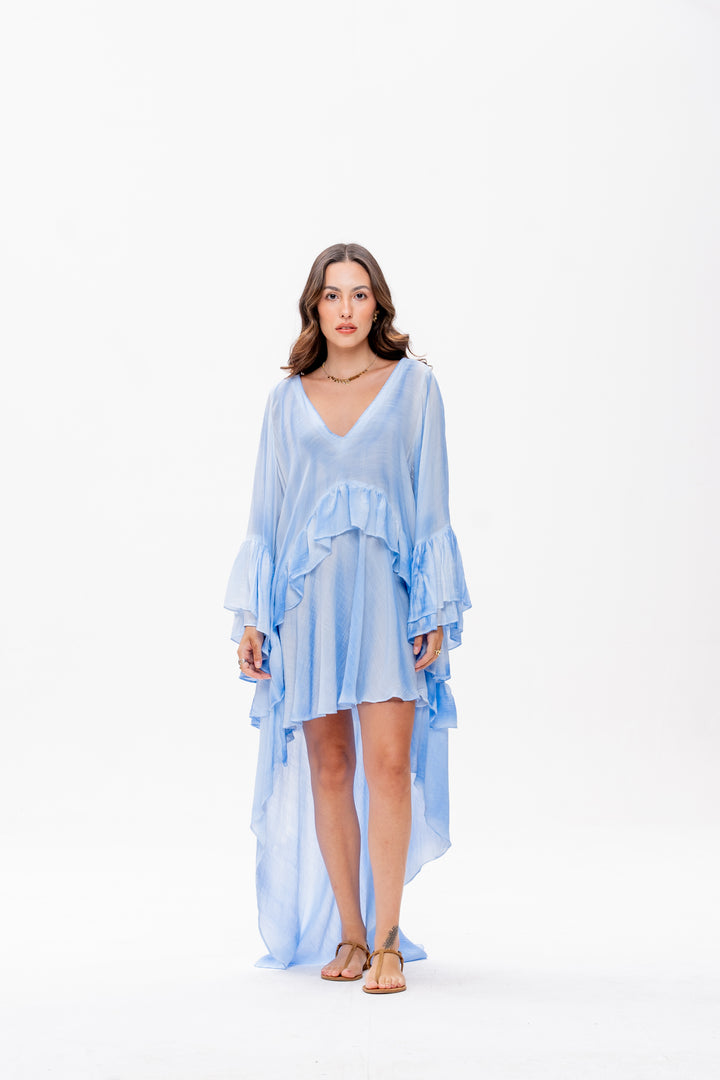 Vestido Mullet Bohoo Azul Caribe