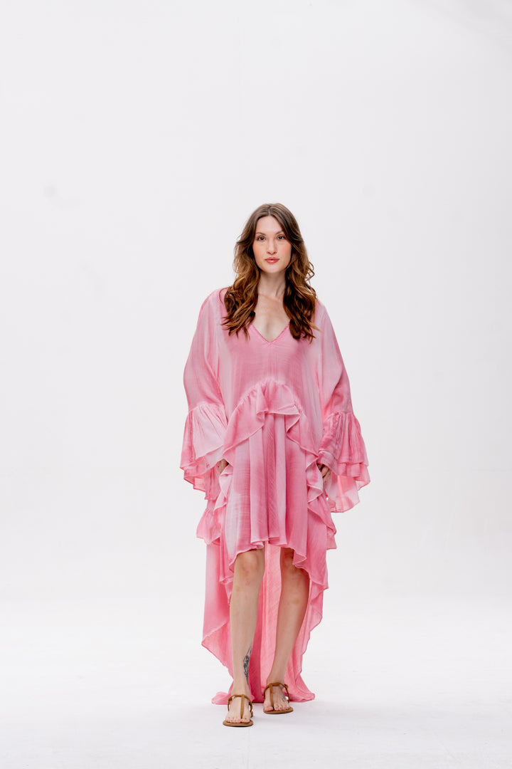 Vestido Mullet Bohoo Rosa Velho