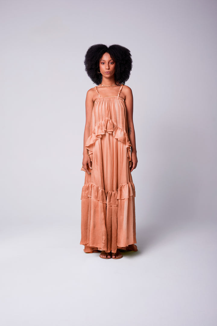 Vestido Alça Bohoo Avelã