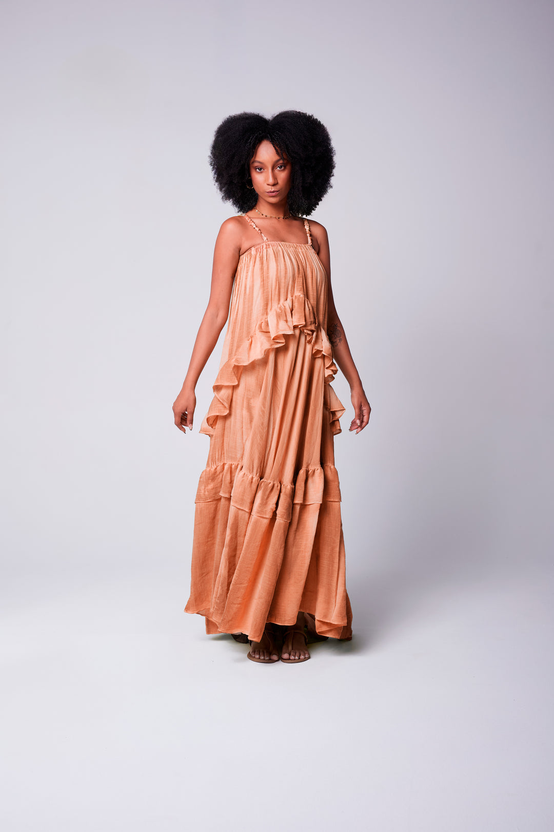 Vestido Alça Bohoo Avelã