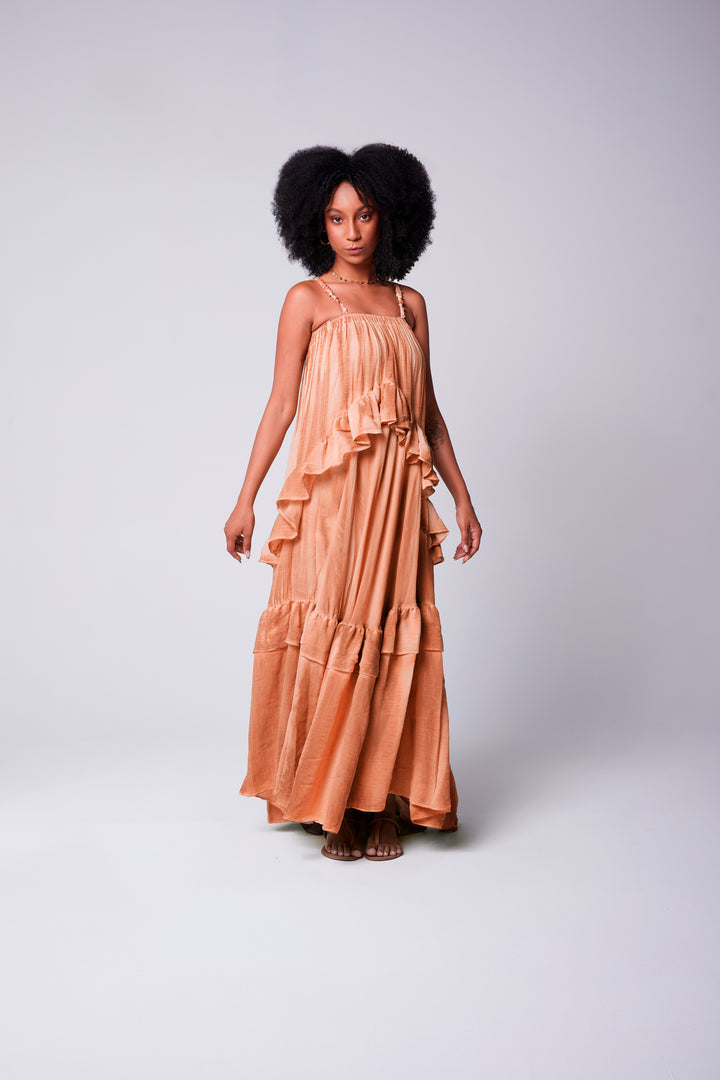 Vestido Alça Bohoo Avelã