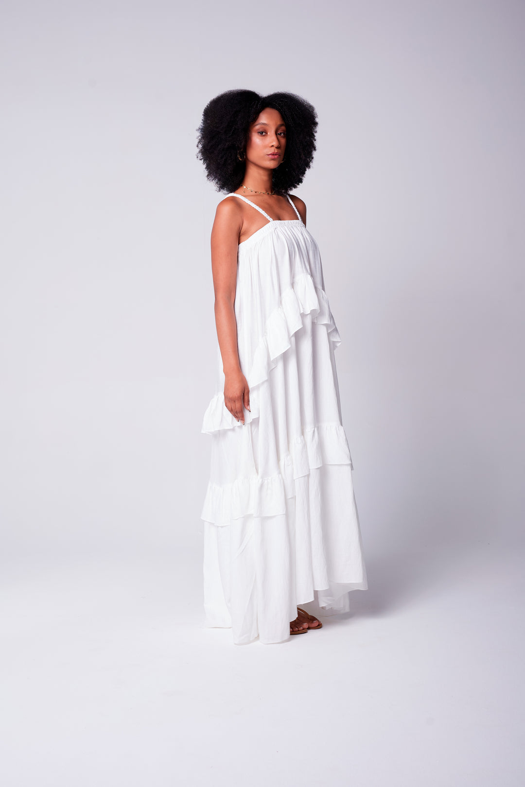 Vestido Alça Bohoo Branco