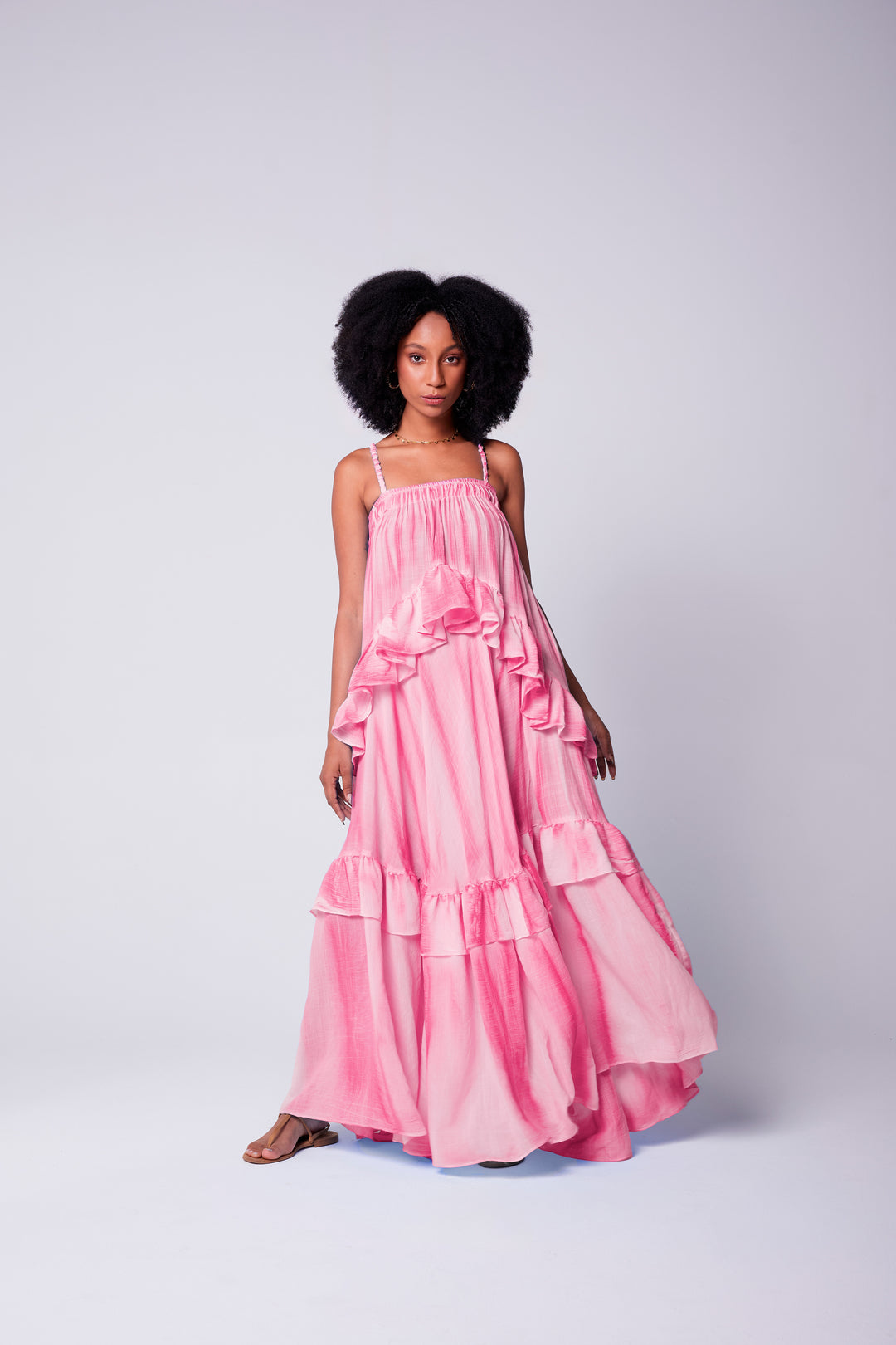 Vestido Alça Bohoo Rosa Velho