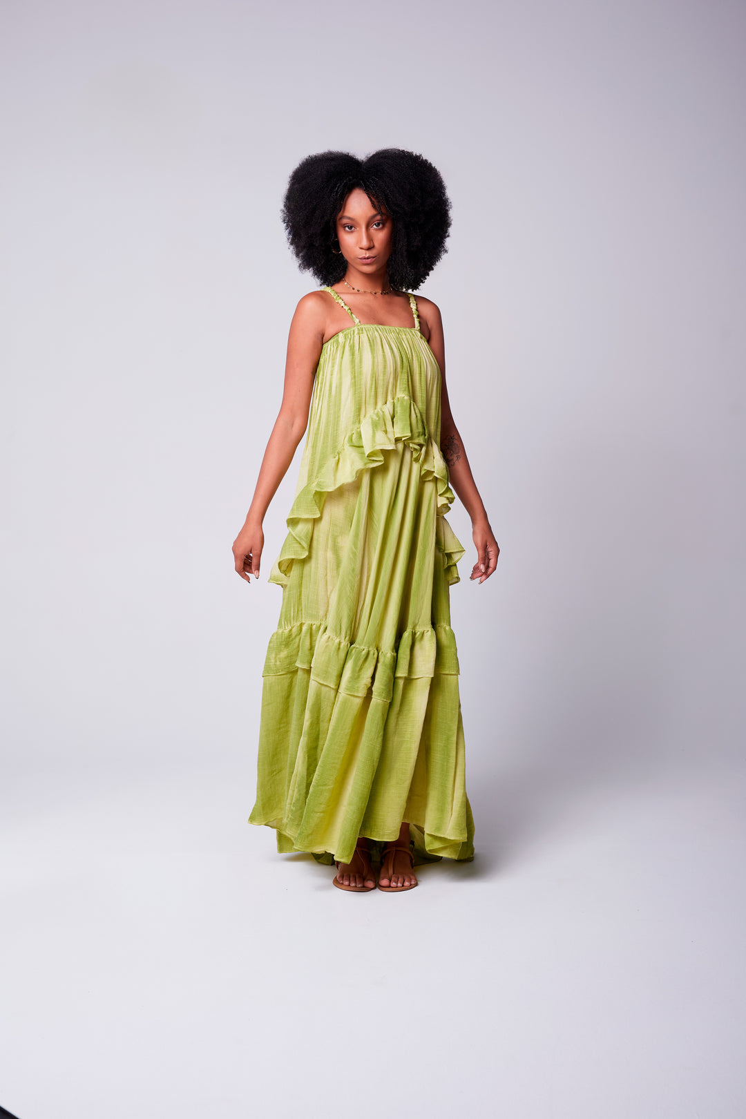 Vestido Alça Bohoo Verde