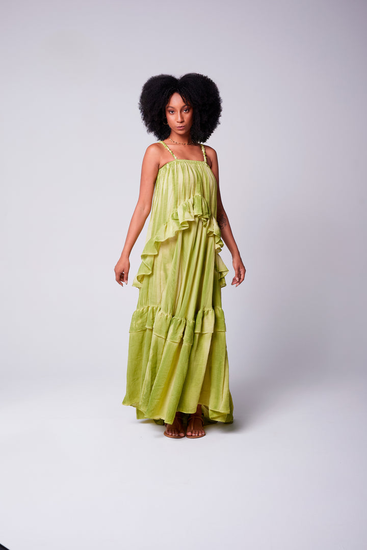 Vestido Alça Bohoo Verde