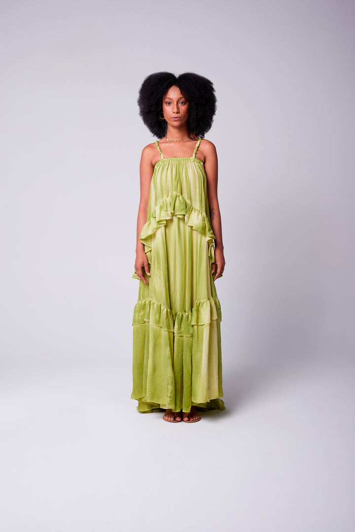 Vestido Alça Bohoo Verde