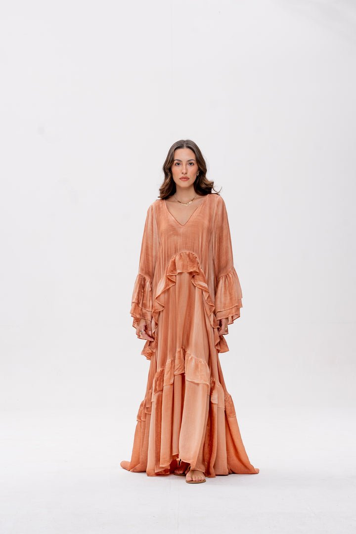 Vestido Bohoo Avelã