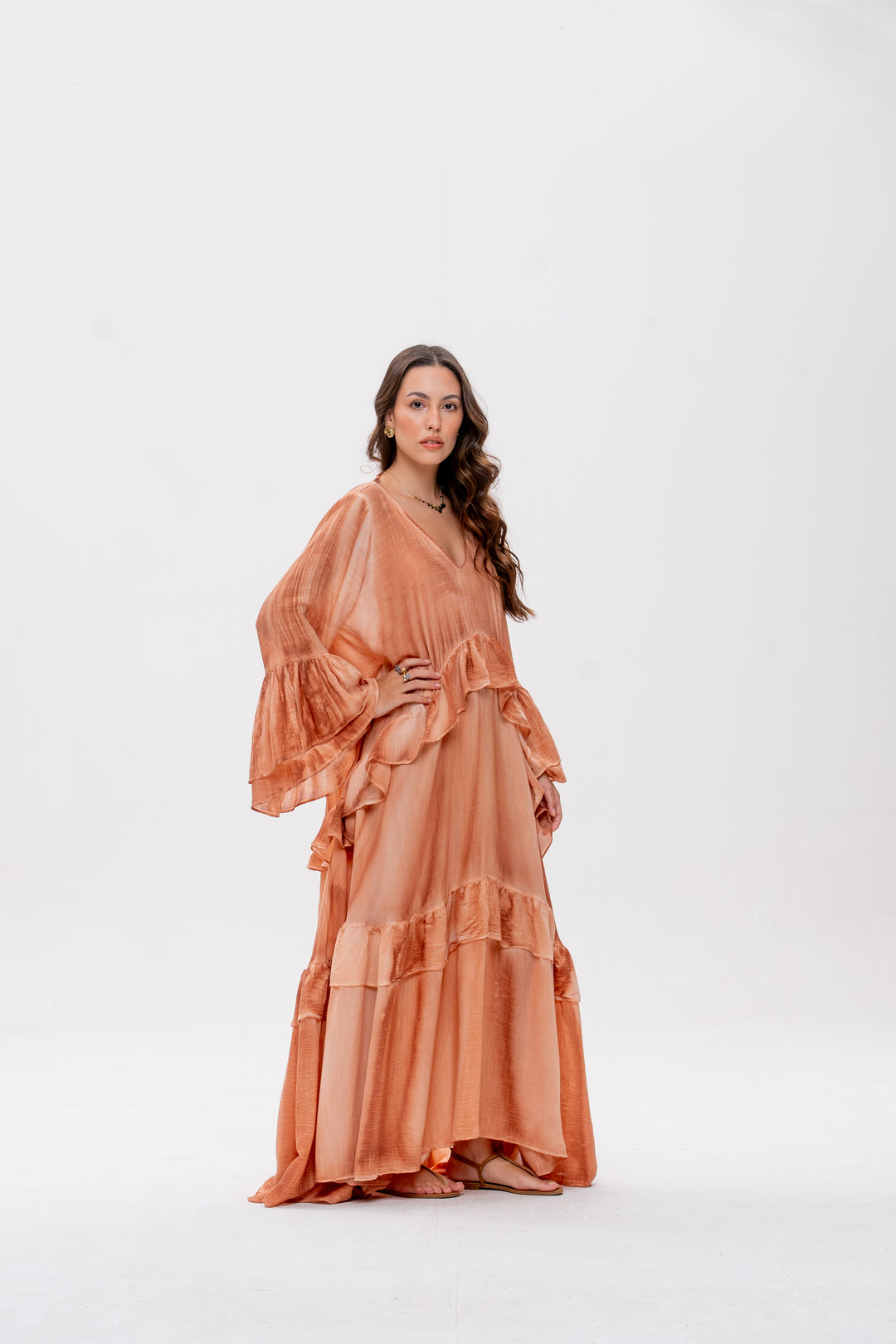 Vestido Bohoo Avelã