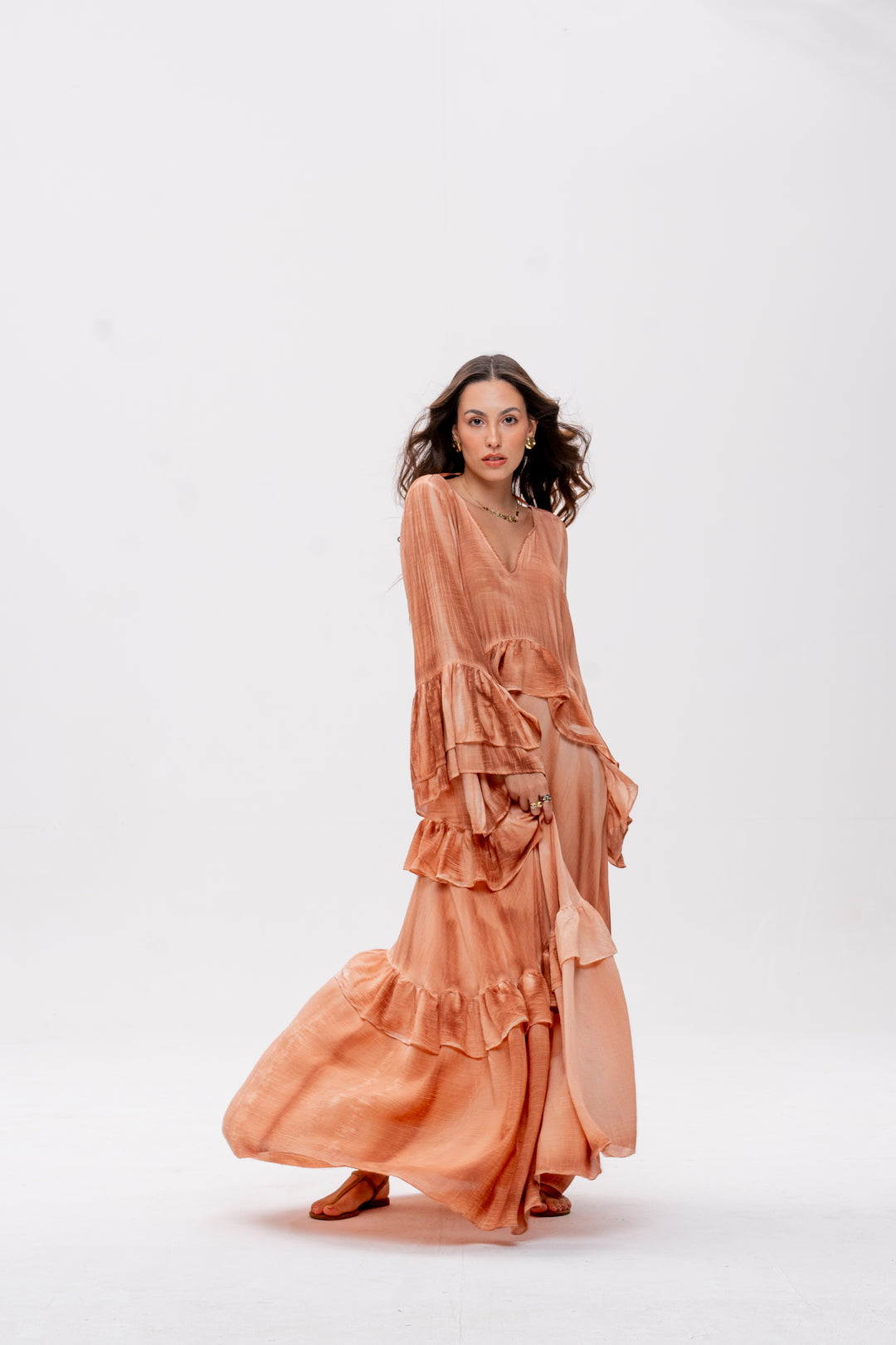 Vestido Bohoo Avelã