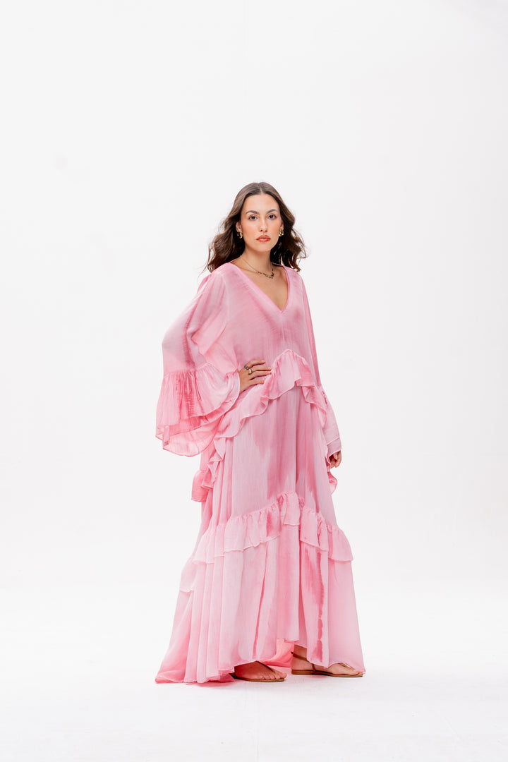 Vestido Bohoo Rosa Velho