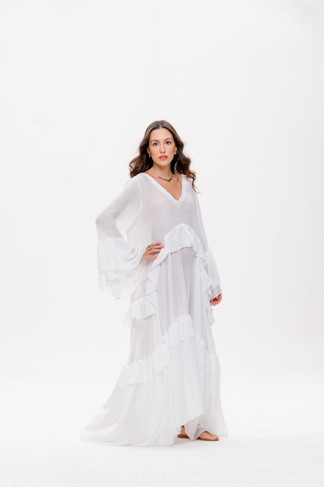 Vestido Bohoo Branco