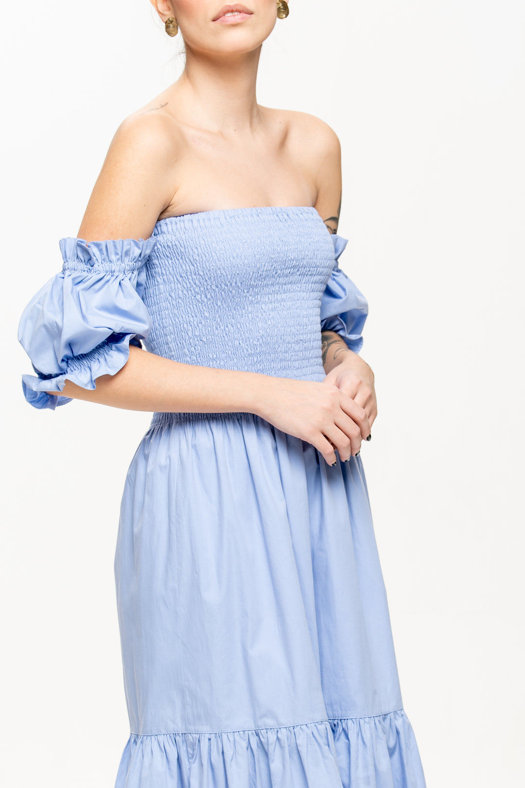 Luzia Light Blue Midi Dress