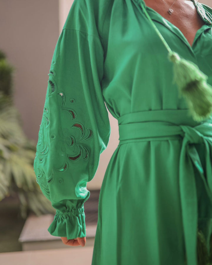 Vestido Richelieu Verde